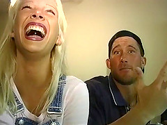 Blonde hussy Claudia Chase gets pussy fucked after BJ