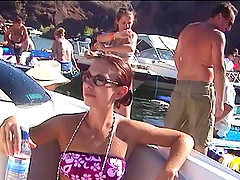 Sexiest ladies of the city having a great seaside party