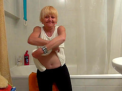 Pretty granny and nice girl masturbating together