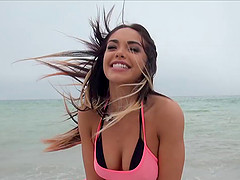 Hot latina porn chick Selena Rose shows off tits and gets fucked