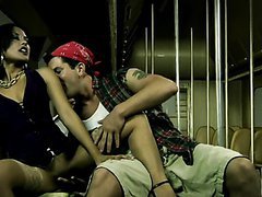 Asian Kaylani Lei and Her Man Having Sex In Public In The Train