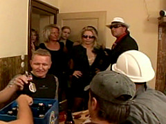 Hot group banging with naughty porn hotties in sexy fuck action