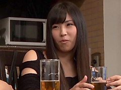A sexy Japanese housewife has coffee then gets fucked