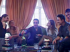 Swinger couples go wild in a sizzling groupsex party