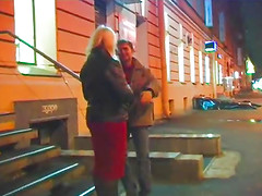 Fucking a fat ass mature chick and cumming on her lower back