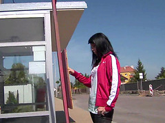 Caring amateur couple goes outside and fucks their brains out