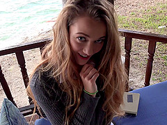 Conservative girl has her hair pulled while he fucks her doggystyle