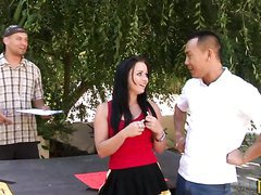 Sexy Cheerleader Ally Style Lifts A Little Bit More Than Spirits