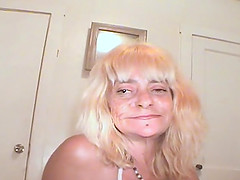 One eye Patsy blows Cracker Jack