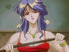 Bondage hentai gets whipped and pee