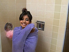 Smoking hot senorita Ruby Reyes gets fucked hard after taking a shower