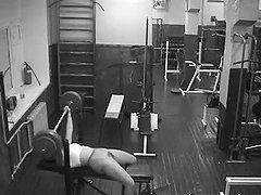 Sexy Chick Shows Her Sexy Body While Playing In The Gym