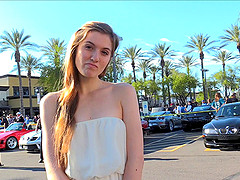 Masturbating in public brings Eva that naughty pleasure