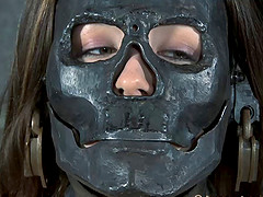 Charming slave with nice ass getting inserted with metals in BDSM