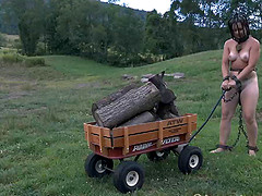 Naughty Sasha has to work off her kinky sexual deeds