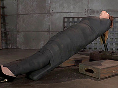 Big tits slave enduring rough face fucking in BDSM