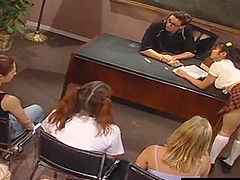 Hot schoolgirls having group sex that they always dreamed about