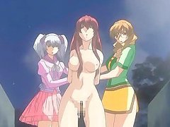 Busty hentai coed gets fucking in front of a muzzle anime