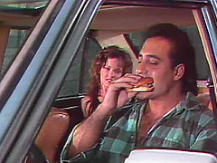 Barbara Dare masturbates in a car before a drilling session