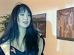 Anna Malle bends over a pool table for a stallion's hard prick