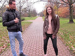 Girl from a park seduced by a pussy craving stallion