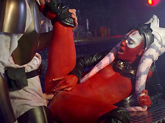 Alien chick got seduced by a horny stud into pounding