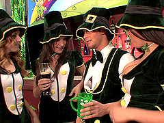 Awesome Saint Patrick's Day orgy with lusty Amy Brooke