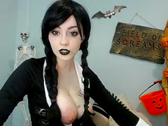 Cute Brunette Teen Slut Showing Blowjob Skills On Webcam Show