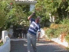 Cory Everson loves giving handjobs for oldies