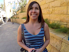Geneva King is a hot brunette in need of a pulsating cock