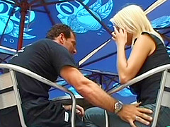 Carmen got her gaping hole all worked up by Franco Trentalance