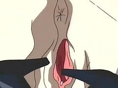 Chained hentai gets whipped and punishment