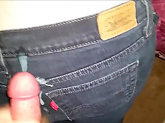 Hot sex with my girlfriend in black jeans