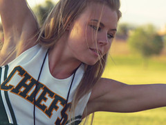 Randy cheerleader Nicole Clitman cannot resist a skillful lover