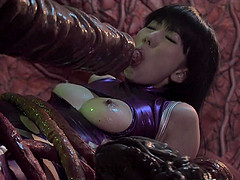 Kinky sexual experience for a tied up Japanese woman