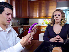 Blonde girl Kagney Linn Karter knows how to close a big deal