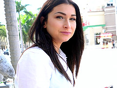 Nice ass brunette missionary fucked then swallowing cum in pov