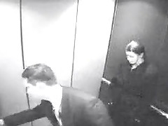 Couple gets kinky in the elevator