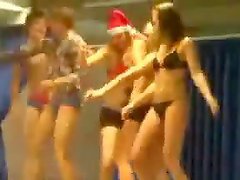 Sexy Ladies Are Filmed Wearing Only Thongs
