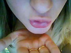 Horny Teen Masturbates On Camera With A Small Bottle