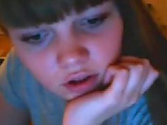 Caliente adolescen mostrando la tanga por cámara web