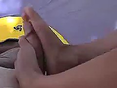 Kinky couple make an amateur foot fetish video