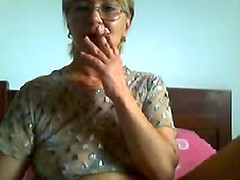 Hot mature talks dirty in her bedroom