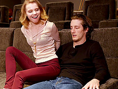 Catarina Petrov finally gets to fuck with a friend on the couch