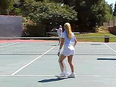 A Hot Threesome With Sexy Blonde Tennis Players