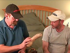 Mature Amateurs Dan and Dillon With Dildo