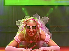 skinny teen doll dancing naked on stage