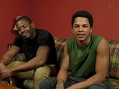 Hairy asshole of a black guy man gets a hardcore pounding