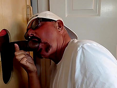 Fat Cock Gloryhole Blow Job