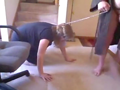 Daily ritual for my leashed slave wife Brenda.